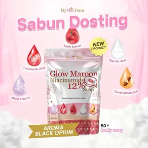 SABUN GLOW MAROON NIACINAMIDE 12% (Beli 1 FREE 2 Batang ( 3 pc sabun )