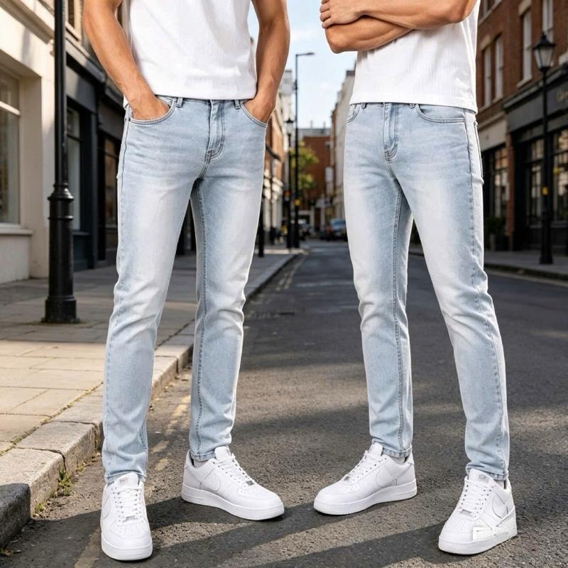 Quần Jean Nam Boy phố xám rách 4 CÚT vải co giãn mẫu mới Hót Trend Menswear…