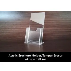 Tempat Brosur Akrilik A6/Brochure Holder