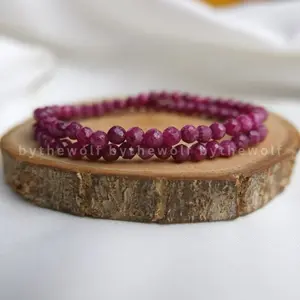 Tarotbythewolf - Natural Ruby Bracelet - Gelang Batu Alam