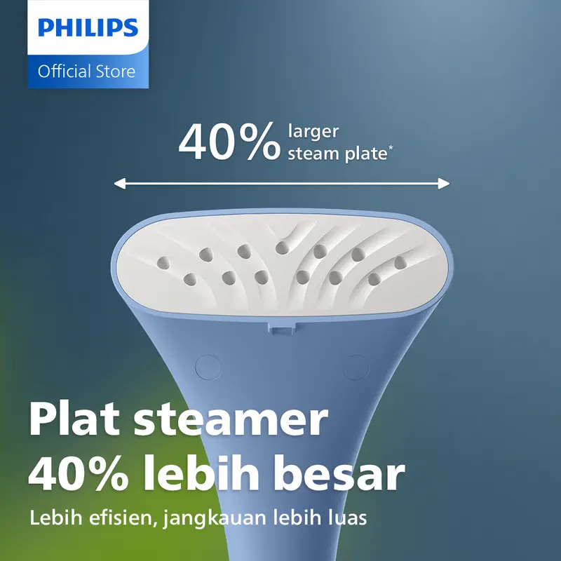 New! Philips Stand Steamer 1000 Series STE1030/20 - Blue - Setrika Uap Tanki Besar Favorit Designers dengan Style Mat 2