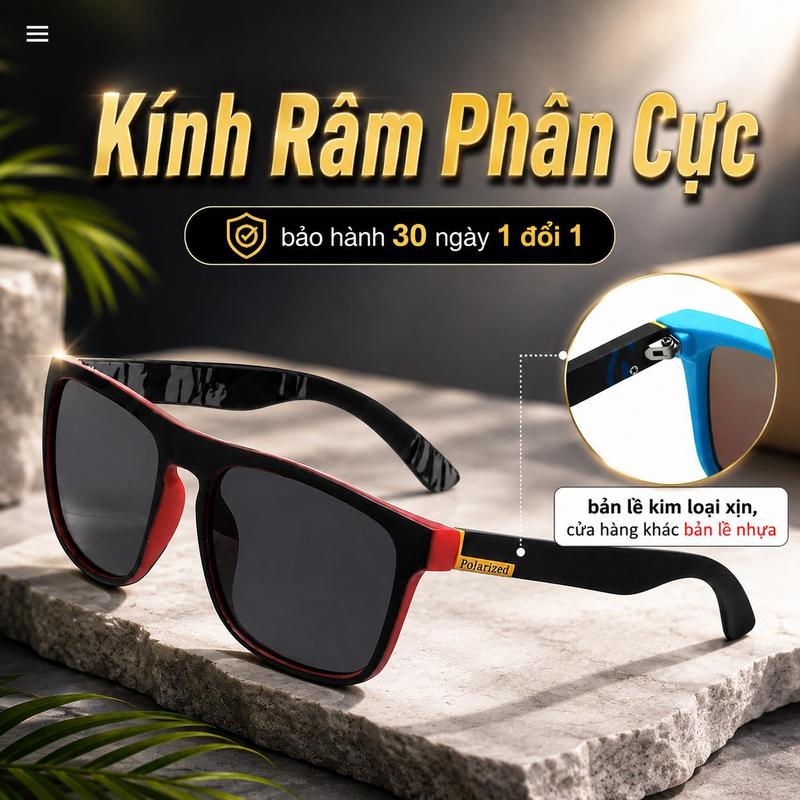Kính Phân Cực Câu Cá, Thương Hiệu, Kính Râm UV400 Thời Trang, Dành Cho Nam và Nữ, Thích Hợp Lái Xe, Đi Bộ Đường Dài, Bãi Biển Và Thể Thao, Kính Mắt, 731