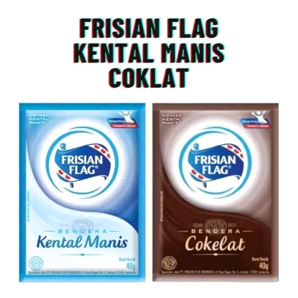 Susu Kental Manis FRISIAN FLAG Bendera Kemasan Sachet 1 Pak ( Isi 6 Sachet )