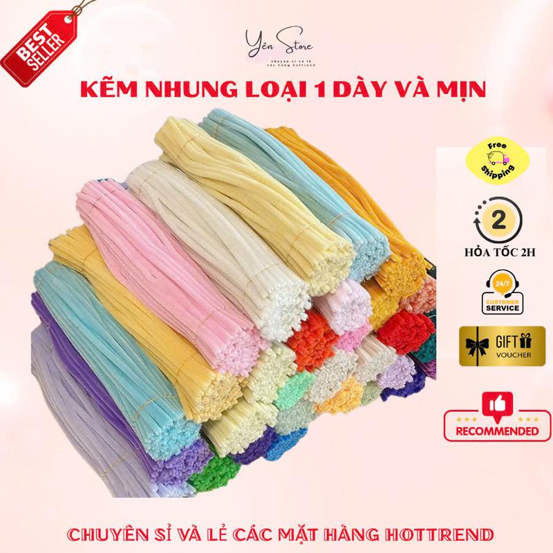 BÁN CHẠY- Kẽm Nhung Loại 1 Dùng Để Làm Hoa Handmade,Các Loại Hoa trang trí- Túi Xách- Móc Khóa-quà Tặng, Giáng Sinh, DIY