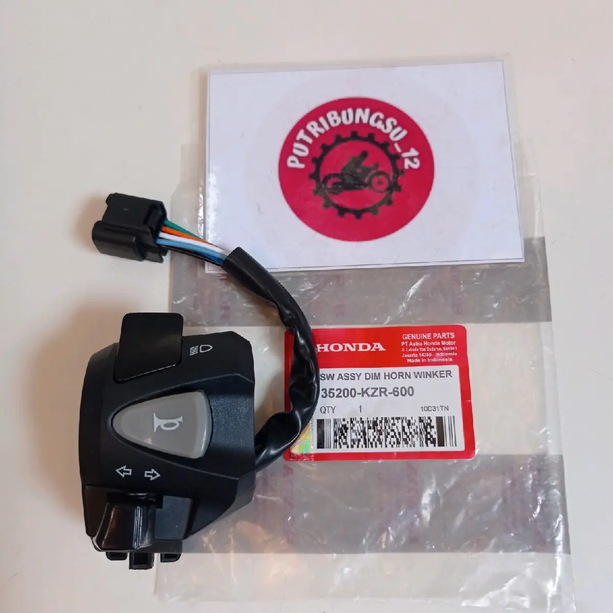 SAKLAR KIRI SWITH HOLDER HONDA VARIO 125 LED NEW KZR