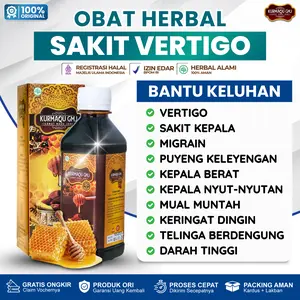 Vertigo Sakit Kepala Sebelah Migrain Puyeng Penglihatan Buram Sakit Leher Belakang - Madu Kurmaqu GMJ Original BPOM Halal