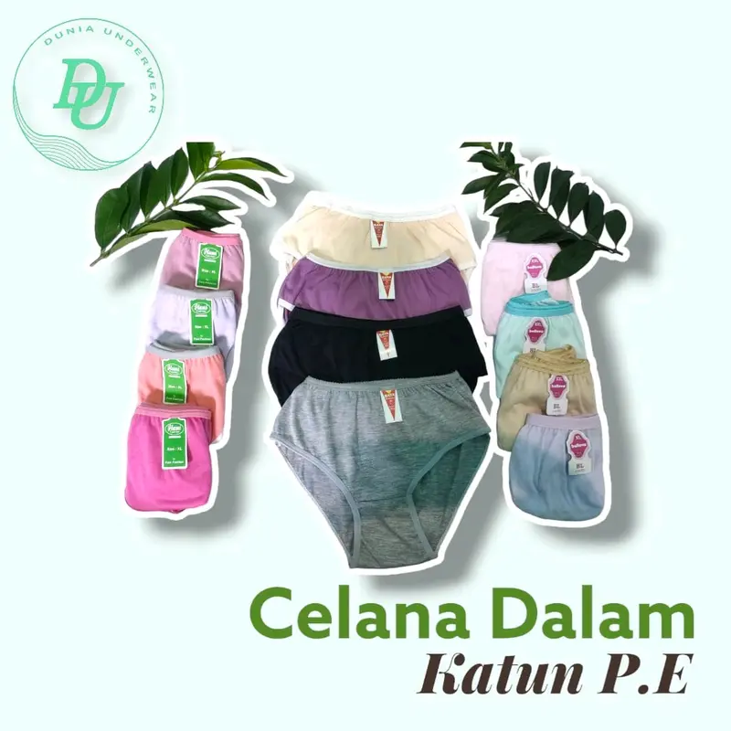 Paket 3 Lusin Celana Dalam wanita / Celana Dalam Wanita Katun Dewasa Polos Nyaman Pendek Boxer Remaja 0