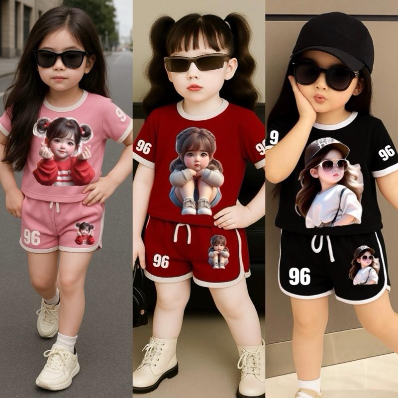 COMBO 2 và 3 BỘ BÉ GÁI CỘC TAY chất THUN LẠNH thái size cho bé 7-45kg KHÁCH HÀNG LƯU Ý KHI ĐẶT COMBO VÀ GIÁ TỪNG COMBO Ạ