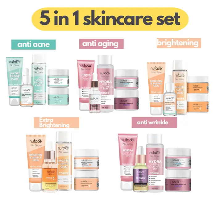 PAKET FUJI [5IN1] Nuface Skincare Fuji Paket Perawatan Mencerahkan Wajah / Jerawat