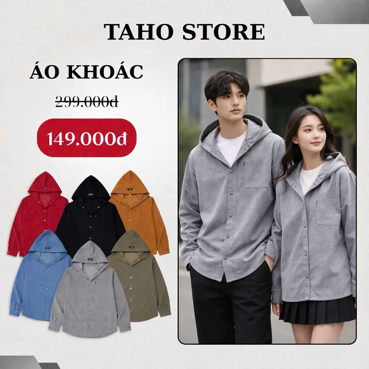 Áo Chống Nắng - Áo Khoác Sơ Mi Nón Nut 5 Tầng Đi Nắng, Chống Gió, Chống Tia UV Mã SMN 01 TAHO Store.