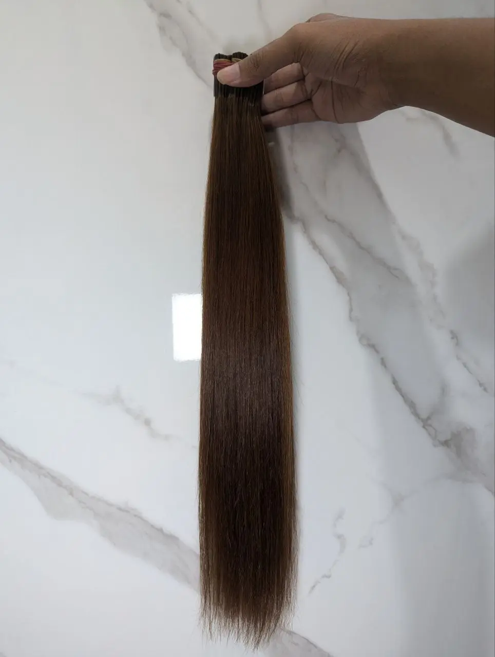 EXTENSION BROWN 55 CM SMOOTHING 20  - 100 HELAI, PREMIUM