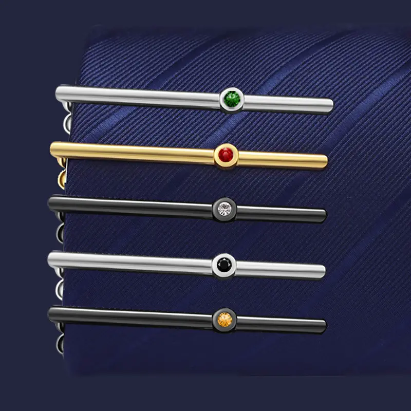 Piece Classic Men Tie Pin Clips of Casual Style Tie Clip Fashion Jewelry Exquisite Wedding Tie Bar Silver And Golden Color