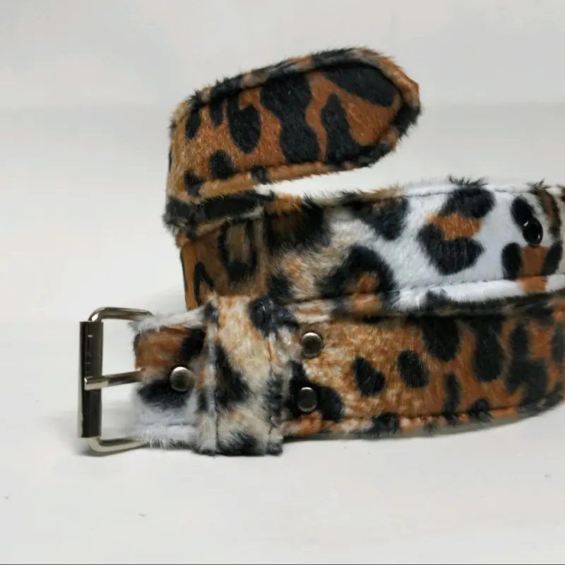 belt leopard sabuk pria wanita motif macan ikat pinggang pria motif leopard gesper skena termurah 5