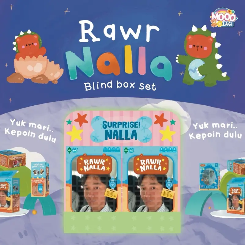 PROSES CEPAT MAX 1 HARI - CUSTOM BLIND BOX TEMA RAWR NALLA (SPECIAL MOMENT GIFT IDEA!) - Hari Raya, Reuni, Birthday, Anniversary, Graduation, Sweet Seventeen, Wedding, Resign, Christmas Gift, Cereal gift, kotak sereal, diy cereal, diy sereal, sereal gift, 0