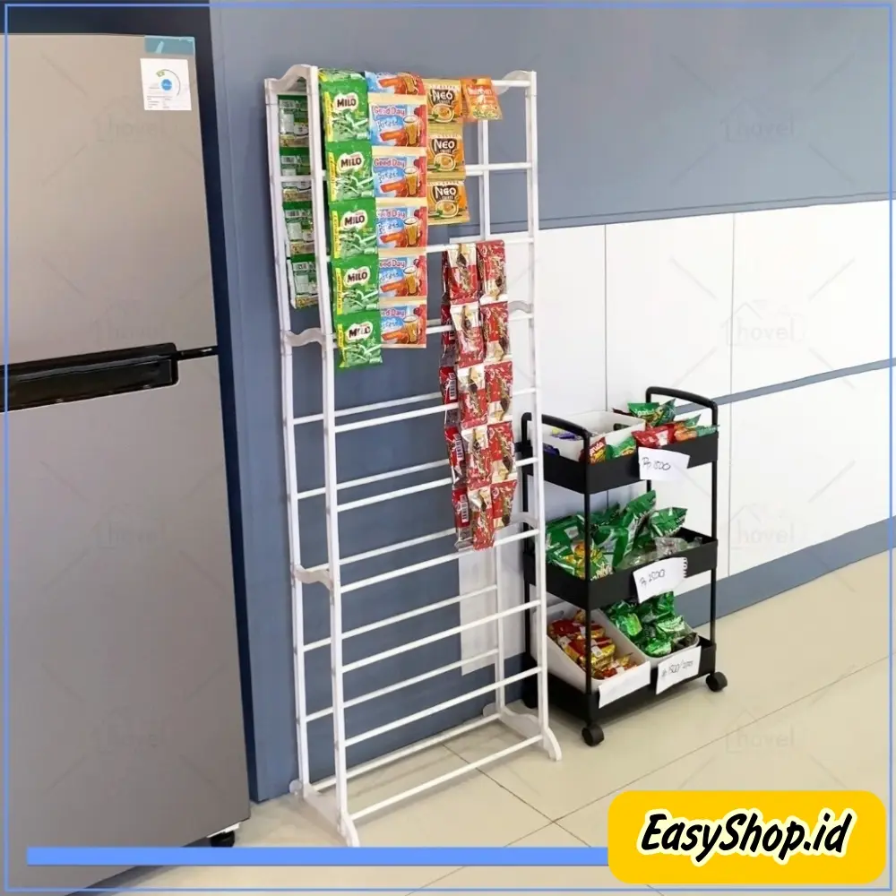 Rak Chiki Snack Jajanan 10 Susun, Rak 10 Susun Serbaguna Multifungsi