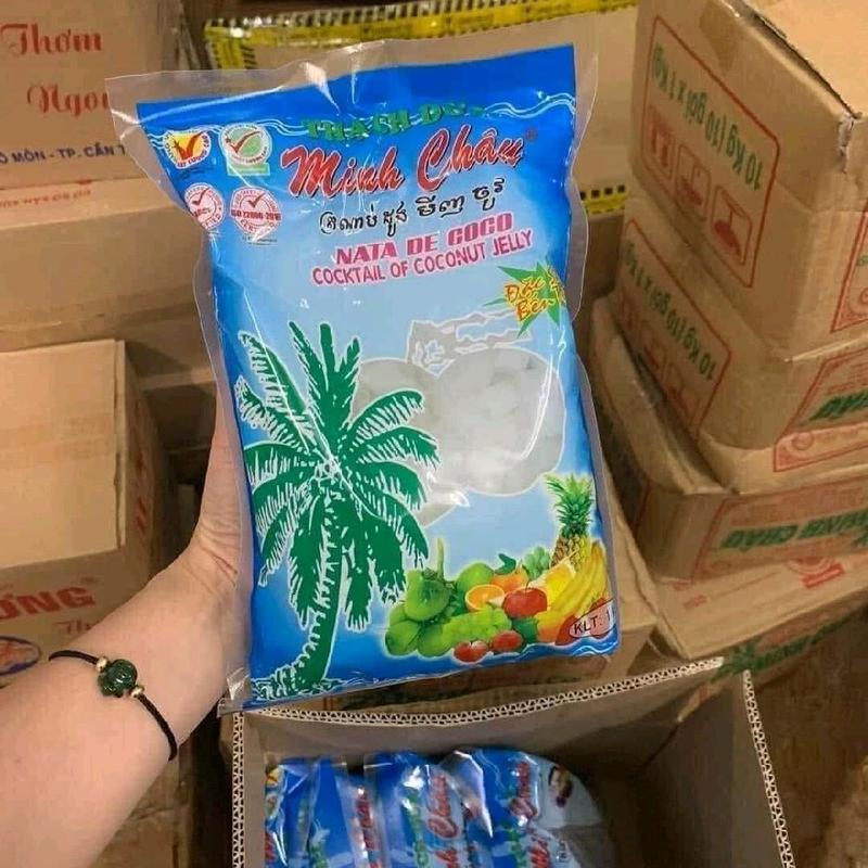   sét 3kg    Thạch dừa minh châu tuổi thơ mỗi gói 1kg 