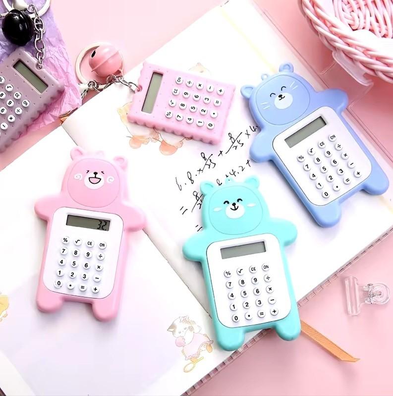 Product Introduction of Calculator Mini Portable Motif Bear/Kalkulator Saku 8 Digit Travel Karakter Cute Warna Warni/Tombol Karet/Cocok Untuk Menghitung Perkalian Penjumlahan Pengurangan dan Pembagian/Berkualitas/Mudah Dibawa/ Peralatan Sekolah Kuliah Kantor - FR GALLERY 6