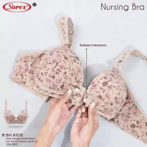 BH SOREX 8108 BRA MENYUSUI WANITA MOTIF BUNGA