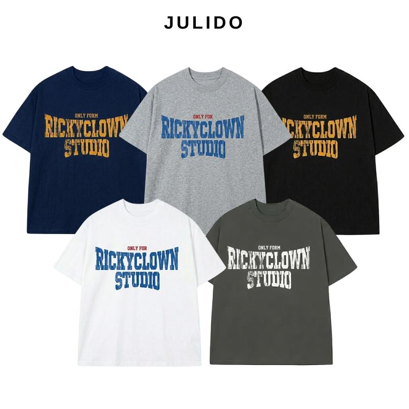 (DEAL MỞ BÁN )COMBO 2 Áo thun nam nữ JULIDO cổ tròn logo thêu Chất liệu cotton cao cấp, thoáng mát