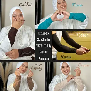 Manset Tangan Jumbo Big Size Panjang 40 Dan 50 Cm Bahan Rayon Super