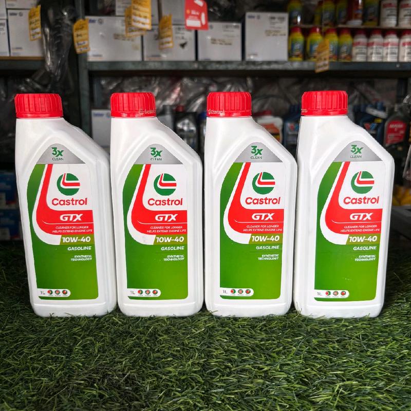 OLI CASTROL GTX SAE 10W-40 API SN PLUS SYNTHETIC TECHNOLOGY KHUSUS MOBIL BENSIN 100%ORIGINAL 0