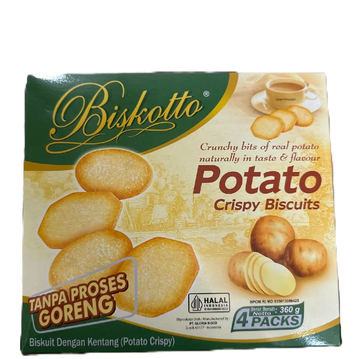Biskitop Potato Crispy Box 360g - Food, Cookies