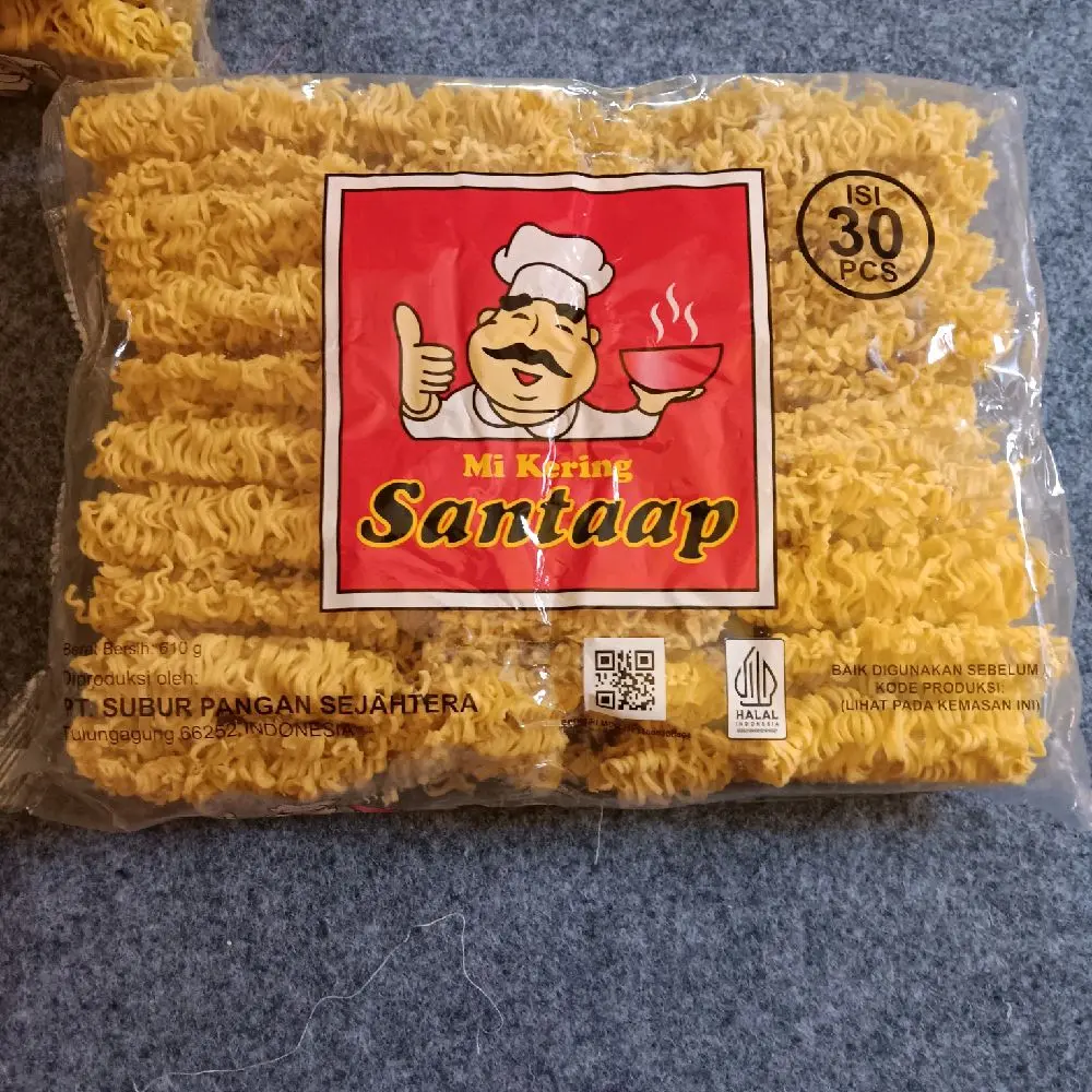 Mie Santaap Mie kering Kecil Isi 30 Pcs Food Noodle