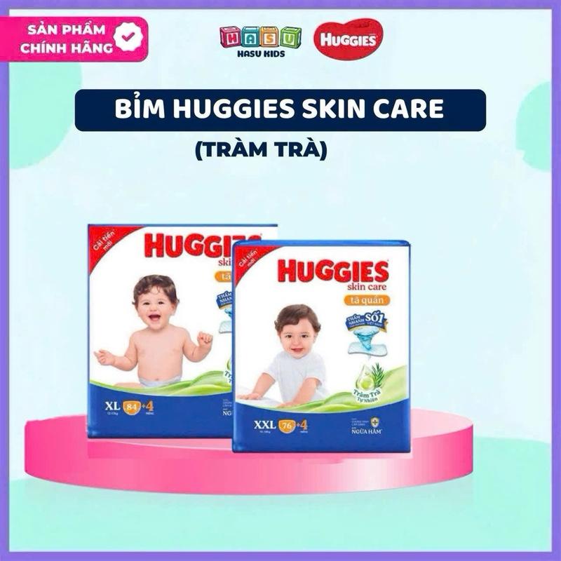 Tã Bỉm Quần Huggies Skin Care Tràm Trà Túi Lớn size M106 L104 XL88 XXL80 XXXL28.