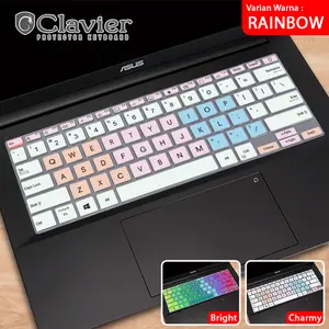 Keyboard Protector Cover Kompatibel untuk Asus VivoBook 14X A1403 A1403Z A1403ZA Silikon Warna Tpu Cooskin