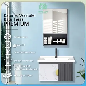 Kabinet Kamar Mandi (60CM)- Aluminium (Bathroom Cabinet)wastafel cabinet Kabinet Wastafel Kamar Mandi Kabinet Kamar Mandi Westafel Cuci Tangan meja wastafel kamar mandi wastafel cuci tangan set Lemari
