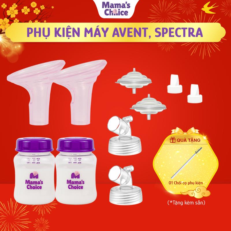  Bộ Phụ Kiện Hút Sữa Phễu Silicone Dùng Cho Máy Spectra Avent Fazt Kiểm Định An Toàn Quốc Tế Hút Sữa Êm Ái và Hiệu Quả 