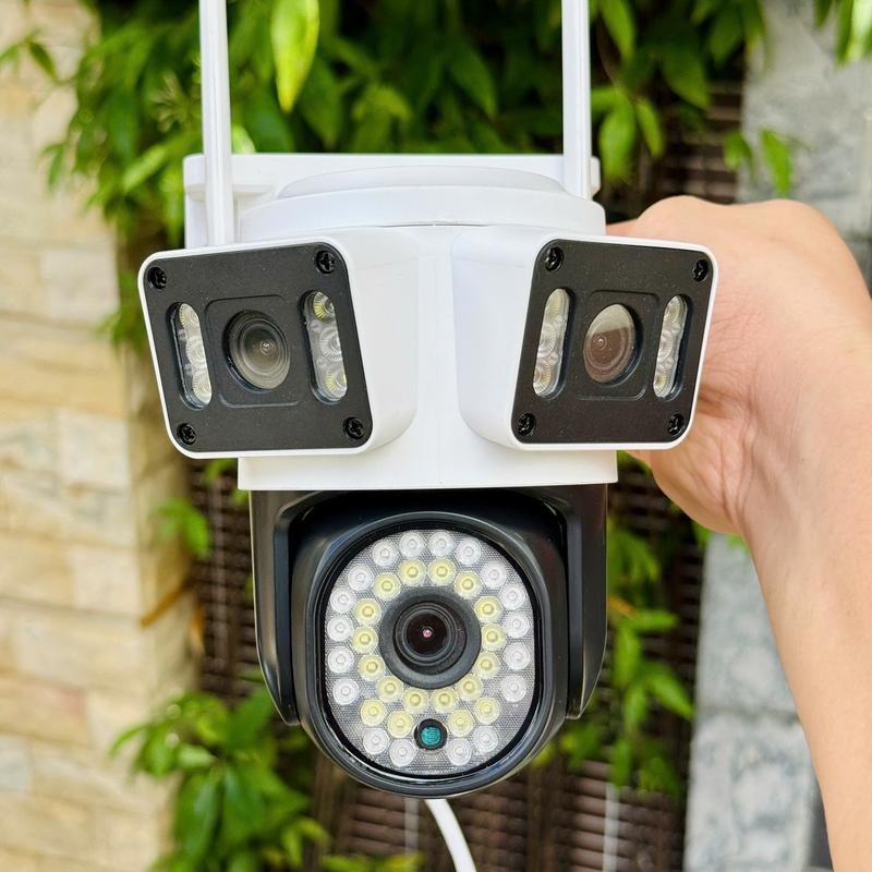  Camera YOOSEE 3 Mắt Q56  PHIÊN BẢN 2025  Xem 3 Khung Hình 15M Rõ Nét Xoay 360 Độ- Đàm Thoại 2 Chiều- Báo Động Chống Trộm- Ban Đêm Có Màu- Wifi Không Dây Ngoài Trời 