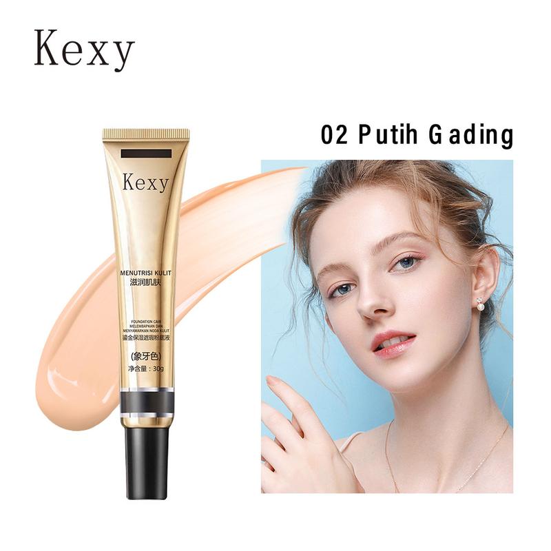 Kexy liquid Foundation Alas bedak cair riasan bening yang melembabkan dan membuat alas bedak cair alami yang jinak  alas bedak cair riasan tahan lama Concealer 0