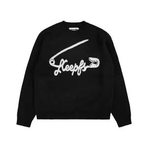 keepfs.id | knitwear boxy crewneck black | peen