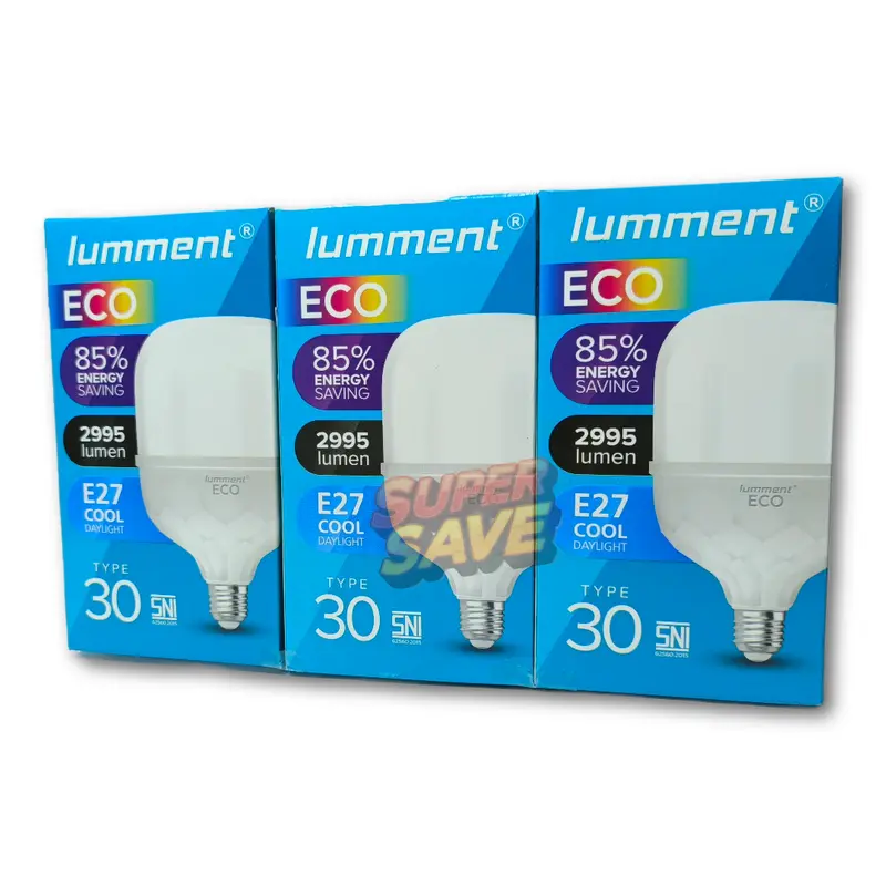 Paket Hemat 3 Pcs Lumment Eco Lampu LED Kapsul Type 30 - Cahaya Putih 2
