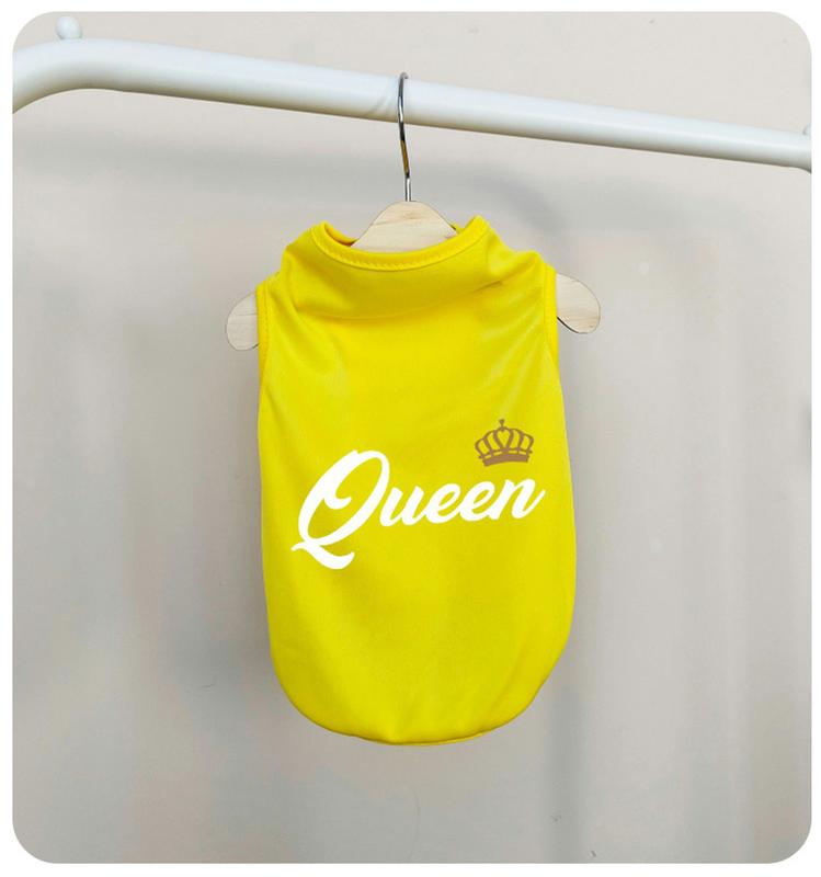 Product Introduction of Cat and dog fashion design, printed clothing, trendy brand pet small and medium-sized dog sleeveless vest 11