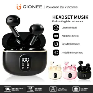 Yincoree J08 TWS earphone bluetooth With Mic Touch Sound Bluetooth 6.0 In-Ear Wireless Headphones Noise cancelling HiFi Stereo Muisk Earphone Peredam Kebisingan Suara HD Quality TWS Sport Gaming Earbud