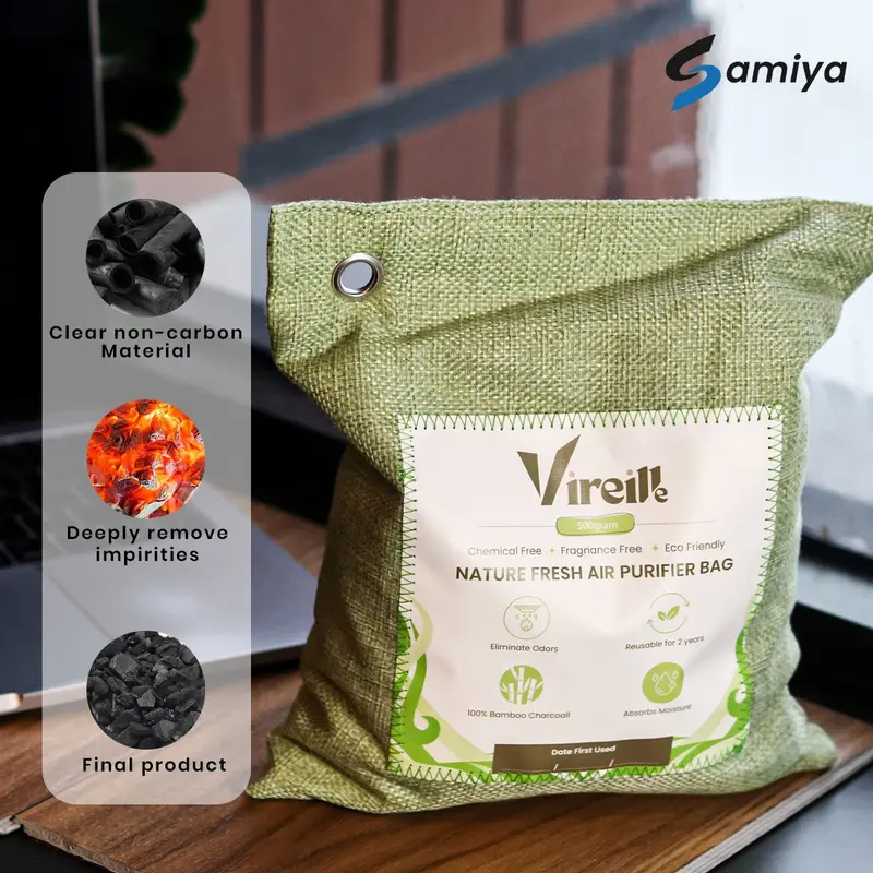 Vireille bamboo charcoal air purifier bag penyerap bau ruangan pembersih udara 3