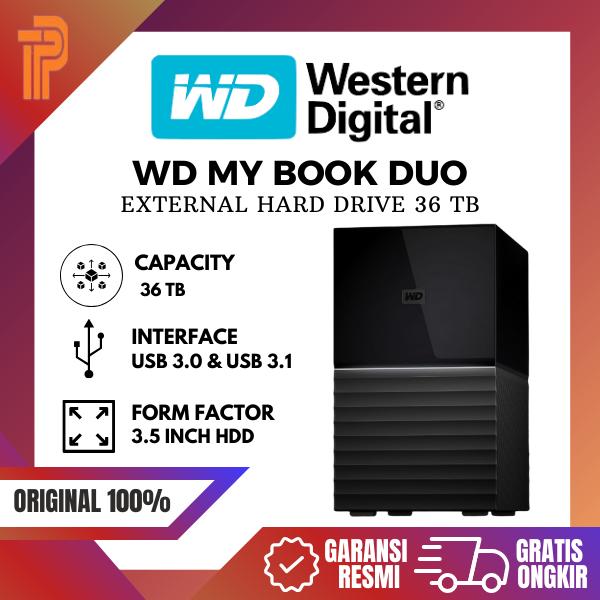 Gambar WD Western Digital MyBook Duo 36TB Eksternal HDD 3.5 Inci Garansi 3 Tahun Resmi dari t pedia pc Kota Administrasi Jakarta Pusat Tokopedia