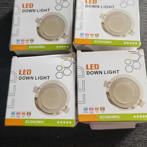 Dunia Lampu LAMPU DOWNLIGHT PAKET 4 PCS LED 3 WARNA 6WATT / PANEL LED / KUNING BIRU UNGU / PUTIH KUNING WARMWHITE / LAMPU PLAFON