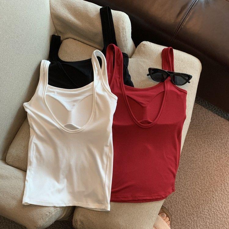 Open Back Women's Chest Pads One Piece Outer Wear Top 06289 - TikTok ...