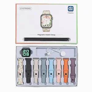 Dapat 11 Barang Smartwatch Bluetooth Jam Tangan Pintar Dapat 8 Tali Fitur Kesehatan Olahraga Musik Kalkulator Notifikasi