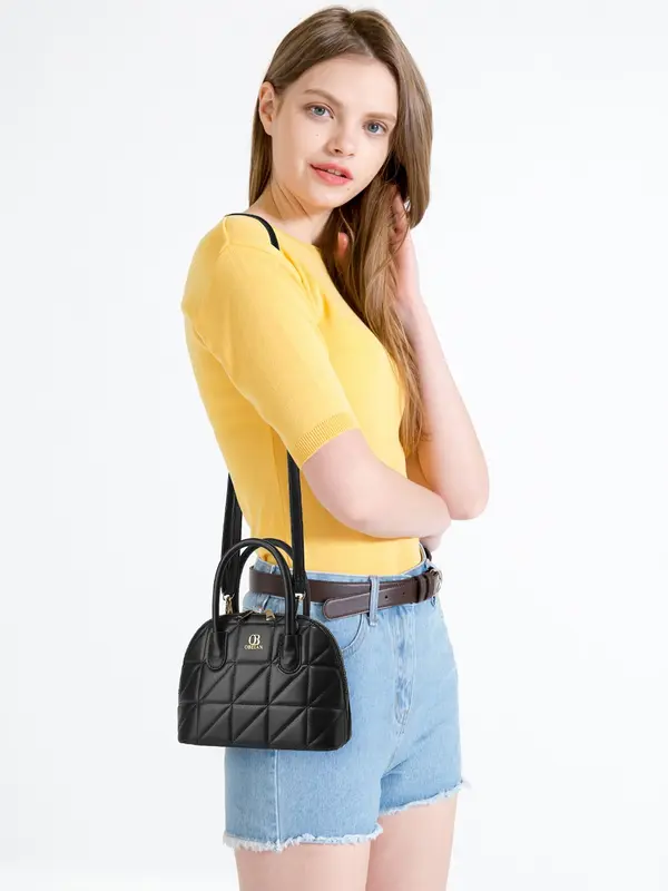 [Clara Bag] Obeian Tas Selempang Wanita Sling Bag Handbag Shoulder Bag Tas Pesta Simple Jalan Jalan Kulit Sintetis Hitam designer  bags Hadiah Hari Valentine 6