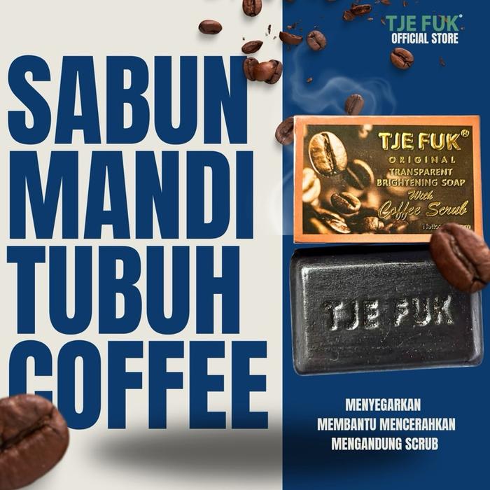 Gambar TJE FUK Brightening Soap with Coffee Scrub - Sabun Mandi Tubuh dengan Scrub | Membantu Mencerahkan dari TjeFuk Store Kota Administrasi Jakarta Utara Tokopedia