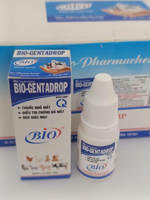 Bio - Gentadrop - Thuốc nhỏ mắt lọ 10ml - Dành trong thú y