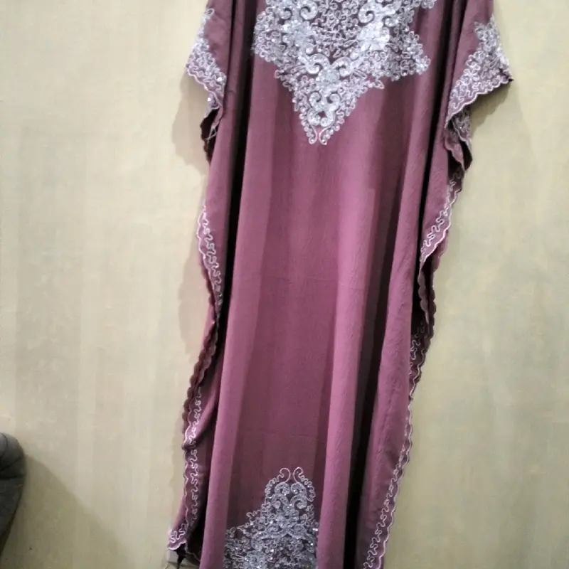 Kaftan bahan Crinkle premium lembut 7