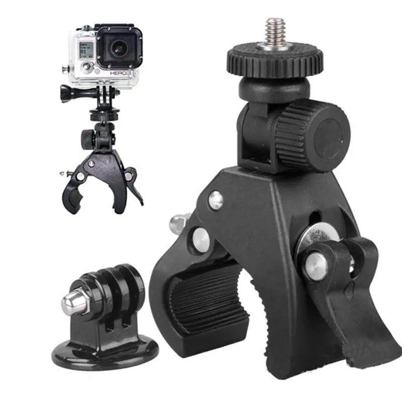 camera tripod mount + bộ kẹp tay cầm thích ứng thanh cuộn cho anh hùng gopro 1 2 3 3 + mới