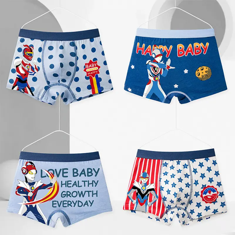 3PCS Celana Dalam Anak Laki-Laki Kartun Fashion Anak Katun Bernapas CD 3