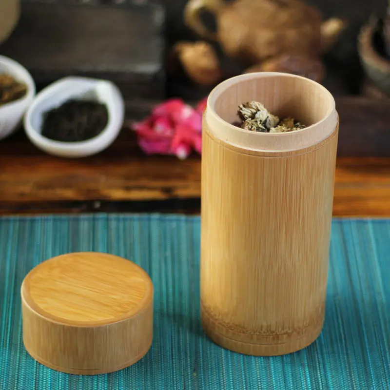 Hộp đựng lọ, Thủ Công tự nhiên, Thân Thiện với môi trường, Hộp đựng bằng tre, Hộp Sắp Xếp lon trà, Hộp đựng đồ 5