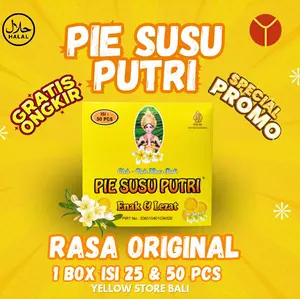 PIE SUSU PUTRI RASA ORIGINAL ISI 10PCS, 25PCS, & 50PCS - OLEH-OLEH KHAS BALI